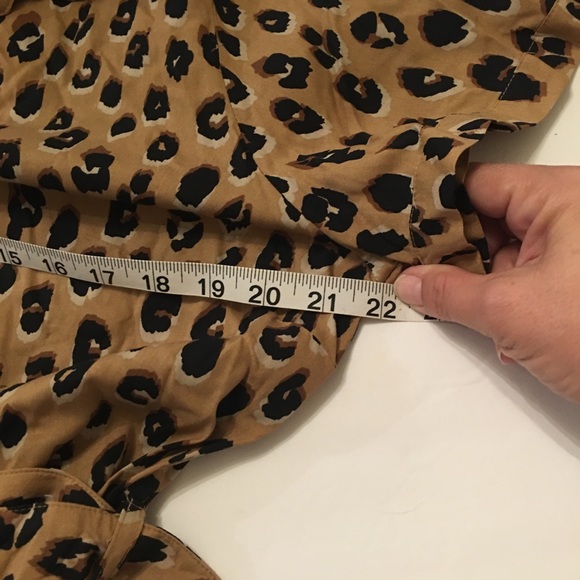 Women’s Leopard Print Button Down Belted Dress XL - Picture 6 of 8